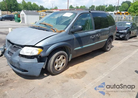 2002 Dodge Grand Caravan Se из США, поврежденный, VIN 1B8GP24302B633420